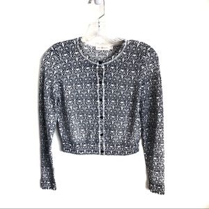 Tory Burch Merino Wool Button Up Cardigan